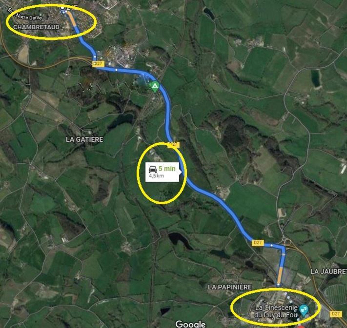 Gite Le Vallon A Chambretaud, 5 Min Du Puy Du Fou Zewnętrze zdjęcie